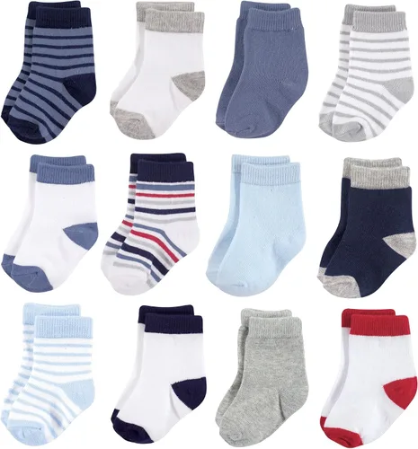 Vista 104 de Hudson Baby - Calcetines de algodón para bebés recién nacidos y Terry para niñas bebés