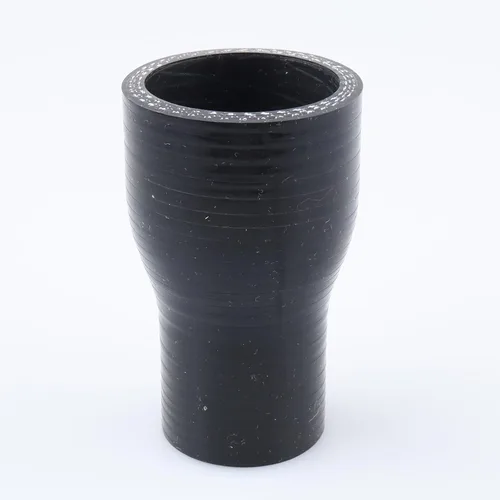 Vista 73 de AC PERFORMANCE ID de 1" a 1/2" (25mm a 13mm) Manguera de silicona recta reductora de 3 capas reforzada negra, 3" de longitud Negro