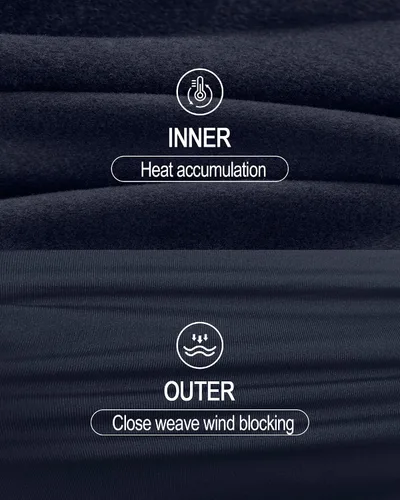 Vista 5 de CL convallaria Paquete de 2 calzoncillos térmicos largos para hombre, forro polar suave, capa base para clima frío, tallas XS-4XL