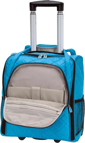 Vista 29 de Rockland Melrose - Maleta con ruedas, de porte vertical, para caber debajo del asiento, Rojo), BF31-RED