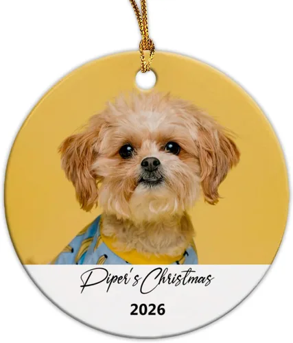 Vista 20 de Adorno de Navidad con foto personalizada 2025 para la familia, aniversario como el señor y la señora abuelos, carga cualquier imagen, cualquier foto