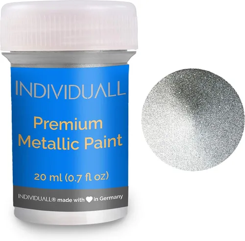 Vista 6 de individuall Juego de pintura acrílica metálica, paquete de 8 (0.7 onzas líquidas), pinturas metálicas multicolor