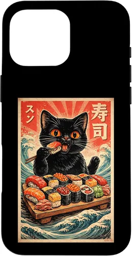 Vista 19 de Cute Kawaii Sushi Cat Funny Japanese Cat Eating Sushi Case for iPhone XR