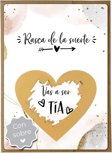 Vista 19 de Joli Coon Tarjeta de rascar Vas a ser abuela con sobre - Anunciar embarazo abuela
