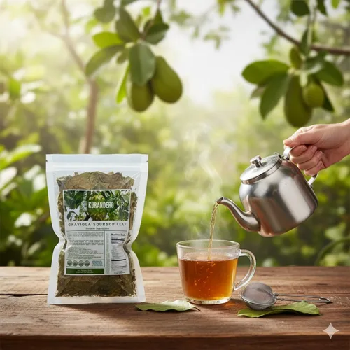 Vista 3 de KURANDERO Té de hoja de guanábana Graviola (Hoja de Guanabana) – 5 oz (141g) – Hojas secas 100% naturales premium – Producto de México – Vegano