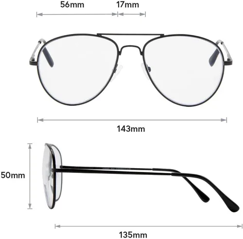 Vista 5 de Gafas de lectura progresivas para mujeres y hombres, multifocales para computadora con lentes de bloqueo de luz azul Milán