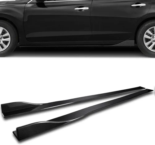 Vista 5 de Q1-TECH, 9 piezas de difusor de parachoques delantero y falda lateral compatible con Nissan 370Z 2013-2020, alerón de parachoques delantero, divisor