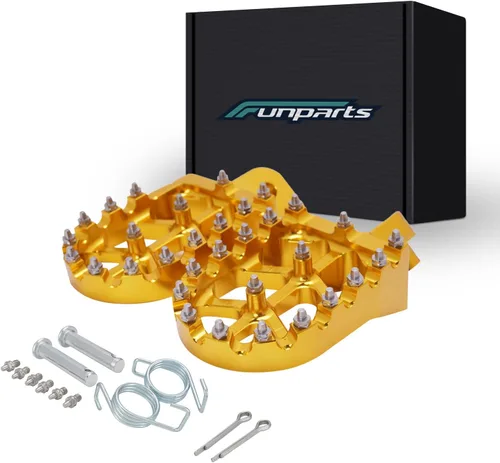 Vista 11 de Funparts Estriberas para Dirt Bike Estriberas de Motocicleta Pedales Reposapiés CNC para Apollo RFZ 125 DBX15 X18 X19 Tao Tao DB17 DB27 SSR