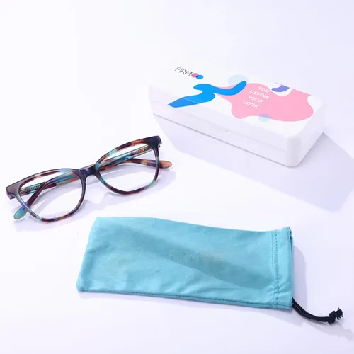 Vista 6 de Firmoo - Gafas con bloqueo de luz azul para lectura de computadora, diseño de ojo de gato, marco de acetato para mujeres con bisagra de resorte