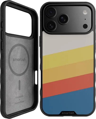 Vista 109 de Smartish iPhone 11 Pro Max Slim MagSafe, Gripmunk, agarre magnético delgado Asunto de corbata negra (MagSafe)