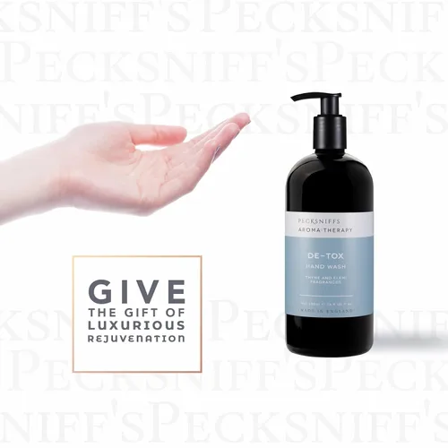 Vista 6 de Pecksniff's Aroma:Therapy De-Tox 500 ml/16.9 fl oz Lavado de Manos Aroma:Therapy De-Tox liquid hand soap with refined fragrance for everyday
