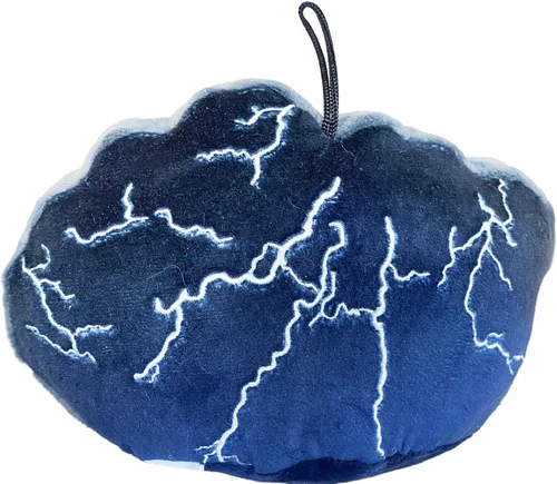 Vista 5 de Thunderheads Peluche de Thunderstorm, educativo inspirado en el clima, coleccionable suave con tarjeta de datos para explorar las ciencias