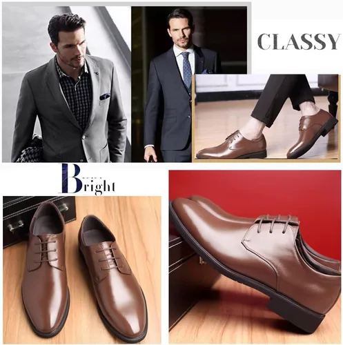 Vista 5 de Zapatos de vestir para hombre, modernos, clásicos, Oxford, formales, informales, negocios, boda, trabajo, con cordones, talla de EE. UU. 4-14