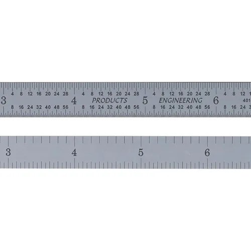 Vista 10 de Regla de maquinista de 6 pulgadas/150 mm, regla de 64 y mm Recubrimiento TiN rígido