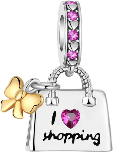 Vista 230 de Dije de girasol con diseño de estrella y luna y elefante para pulsera, collar de plata de ley 925, dijes de corazón de amor para mujer, regalo