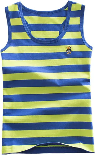 Vista 13 de Camisetas sin mangas de algodón suave para niños pequeños, paquete de 3