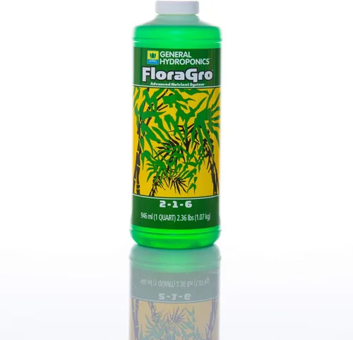 Vista 4 de General Hydroponics Serie Flora: FloraMicro, FloraBloom, FloraGro - Sistema de nutrientes hidropónicos de 3 partes, botellas de 1 cuarto de galón