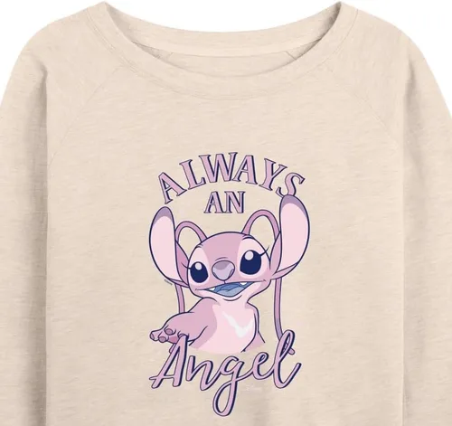 Vista 3 de Disney - Lilo & Stitch - Always An Angel - Women's Lightweight French Terry Pullover