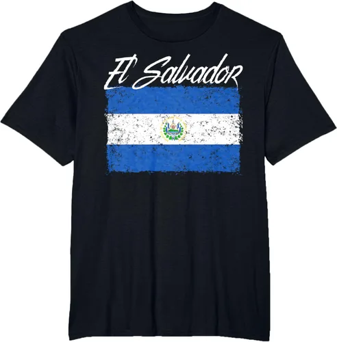 Vista 44 de Camiseta Salvadoreña Bandera El Salvador