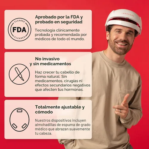 Vista 7 de iRestore Sistema de crecimiento del cabello con láser esencial: tratamientos de pérdida de cabello aprobados por la FDA para hombres y mujeres
