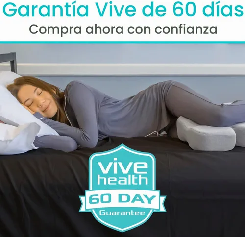 Vista 9 de Xtra-Comfort - Almohada para las piernas para dormir de lado - Almohada para el dolor de cadera para entre las piernas - Cuña de espuma