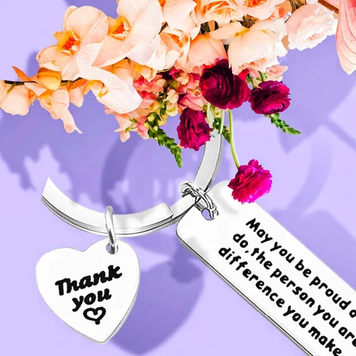 Vista 5 de Regalo de agradecimiento, llavero de agradecimiento para compañeros de trabajo, regalo de jubilación para mujeres y hombres, regalo