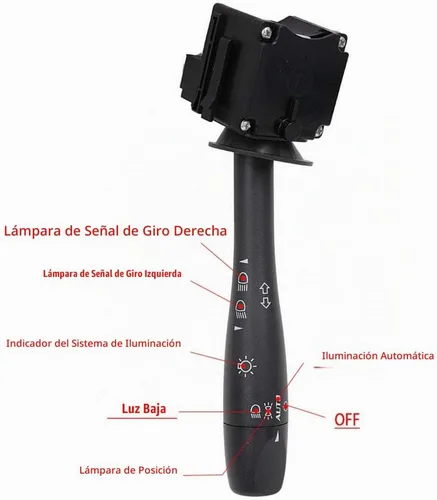 Vista 8 de Interruptor de señal de giro - Compatible con Chevy Malibu 2004-2012, Pontiac G6 2005-2011, Saturn Aura 2007-2009 - Reemplaza D6253E, 20940369