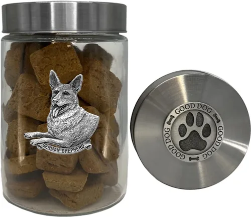 Vista 15 de Heritage Pewter Basset Hound Good Dog Treat Jar – Tarro de golosinas de 34 onzas con tapa hermética a rosca Regalo para propietarios de Basset