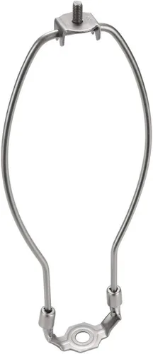 Vista 30 de Aspen Creative 20005-16, arpa de lámpara de 7 pulgadas con silla de montar en acabado de latón pulido, paquete de 6