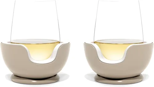 Vista 8 de VoChill Enfriador de copas de vino sin tallo Mantén el frío en tu copa Fabricado en Estados Unidos El original Recongelable Chill Cradle™