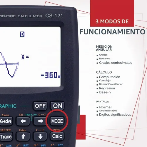 Vista 3 de CATIGA Calculadoras Científicas con Funciones Gráficas, Calculadoras Gráficas con Múltiples Modos, Calculadoras Científicas para Estudiantes, Cursos