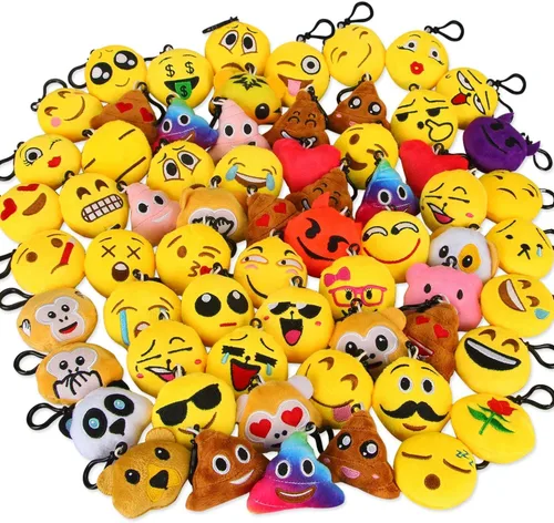 Vista 8 de Llaveros emoji, de Dreampark, para fiestas, Navidad, cumpleaños