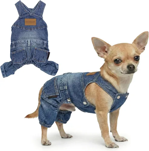 Vista 32 de Parisian Pet Camisa para perro de Amazonia - Ropa de algodón para perros pequeños - Elegante traje tropical para perros - Ropa ligera y suave