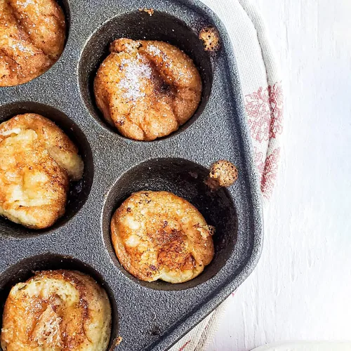 Vista 8 de WUWEOT Sartén antiadherente Aebleskiver, plancha Takoyaki de hierro fundido para hacer panqueques Munk, bolas de panqueques, poffertjes, puffs