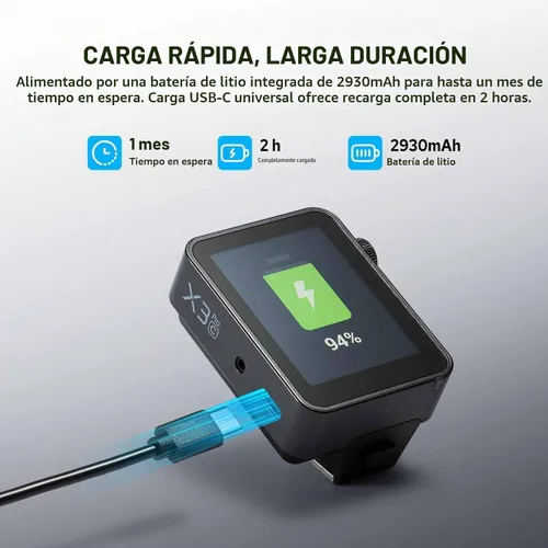 Vista 7 de GODOX X3 PRO X3PRO-C Disparador de flash para cámara Canon, transmisor de pantalla táctil inalámbrico TTL de 2.4G, compatible con control Bluetooth