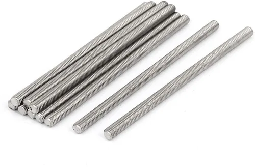 Vista 40 de uxcell M3 x 2.362 in 0.020 in Pitch 304 Varillas totalmente roscadas de acero inoxidable barra 10 piezas
