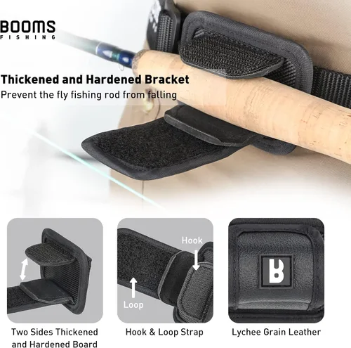 Vista 3 de Booms Fishing Soporte para caña de pescar con mosca, accesorios de pesca con mosca V05