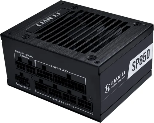 Vista 12 de Lian Li Fuente de alimentación SP750 V2 Gold SFX de 750 vatios Cable nativo de 12V-2x6 - Bajo ruido - Eficiencia Gold 80+ - Cumple con ATX 3.1