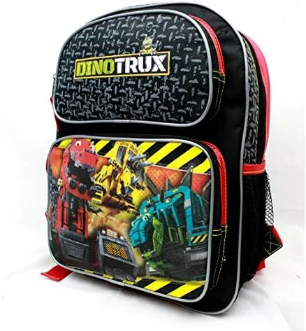 Vista 3 de DinoTrux Mochila mediana #85100, Negro