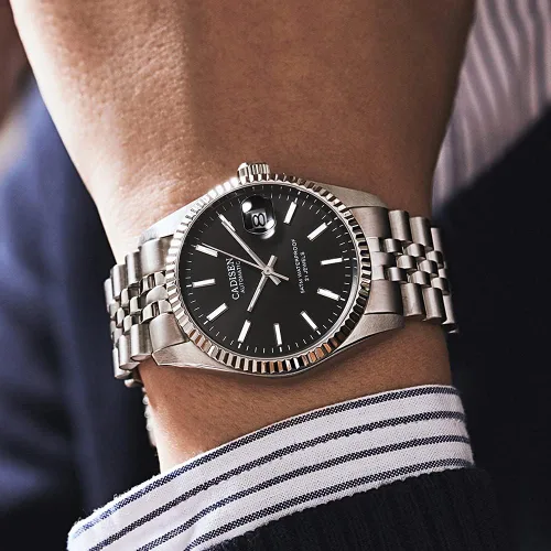 Vista 3 de CADISEN Relojes automáticos MIYOTA 8215 Reloj de pulsera impermeable para hombre, 38mm