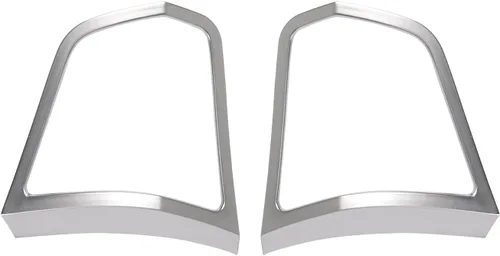 Vista 2 de Cubierta de marco de botón de volante ABS 2 piezas compatible con BMW Serie 5 F10 520 525 530 2011 2012 2013 2014 2015 2016 2017 Interior Accesorios
