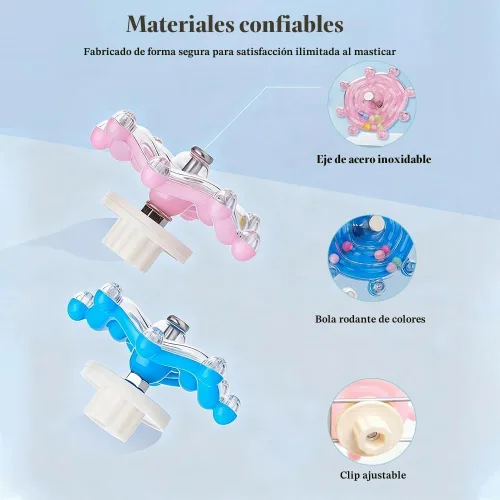 Vista 5 de Jaula de pájaros, juguete giratorio para periquitos y cacatúas, paquete de 2 juguetes interactivos giratorios para pájaros, juguete masticable