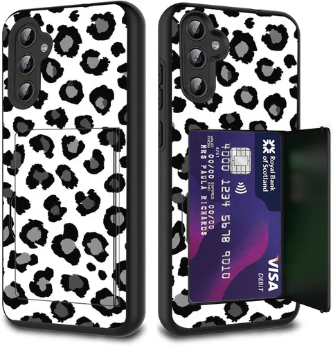 Vista 22 de Funda híbrida de doble capa con función atril para Samsung Galaxy A16 5G de 6.9 pulgadas, diseño de vaca con bandera estadounidense