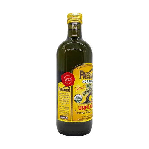Vista 9 de Aceite de oliva Paesano extra virgen, sin filtrar, 34 onzas.