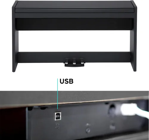 Vista 15 de Korg LP-380U - Piano digital para el hogar con teclado de 88 teclas y soporte, palisandro Rosewood