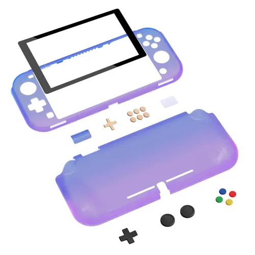 Vista 51 de PlayVital ZealProtect Protective Case for Nintendo Switch Lite, Ergomomic Grip Hard Cover - Durable Shock-absorbent Shock-Absorption Anti-Scratch