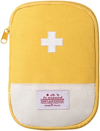 Vista 12 de Mini bolsa vacía de primeros auxilios, bolsa médica vacía portátil, bolsa de medicina vacía bolsa de almacenamiento de kit de emergencia vacía