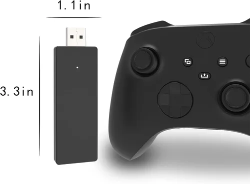 Vista 4 de Cenxaki Adaptador inalámbrico para controlador Xbox One Series funciona con Windows 78.110-1.0 versión