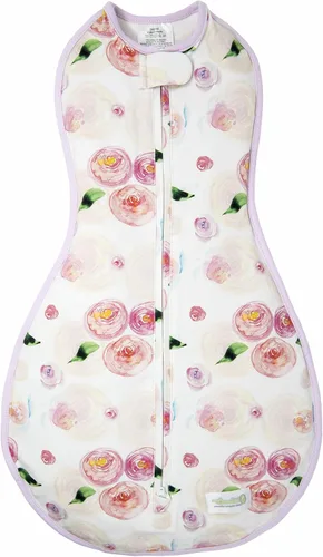Vista 18 de Woombie Original Pink Blush Chevron One-Step manta de bebé, Pink Blush