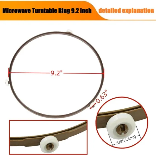 Vista 2 de WB02X10806 Anillo giratorio de microondas para GE 3512502300-1, JE1140BD001, JES1142SJ01, JES1142SJ03, JE1160BD001, JES1344SK03, JES1142WD05